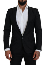 Load image into Gallery viewer, Dolce &amp; Gabbana Elegant Martini Style Black Formal Blazer
