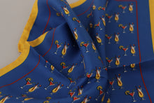 Load image into Gallery viewer, Dolce &amp; Gabbana Multicolor Printed DG Logo Square Handkerchief Scarf

