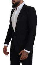 Load image into Gallery viewer, Dolce &amp; Gabbana Elegant Martini Style Black Formal Blazer
