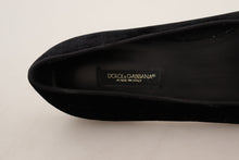 Load image into Gallery viewer, Dolce &amp; Gabbana Black DG Sacred Heart Patch Slip On Flat Shoes
