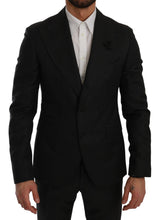 Load image into Gallery viewer, Dolce &amp; Gabbana Elegant Black Crystal-Embellished Two-Piece Suit
