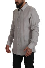 Load image into Gallery viewer, Dolce &amp; Gabbana Elegant Grey Slim Fit Linen Shirt
