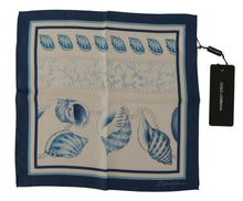 Load image into Gallery viewer, Dolce &amp; Gabbana Elegant Blue Silk Men&#39;s Square Scarf
