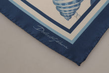 Load image into Gallery viewer, Dolce &amp; Gabbana Elegant Blue Silk Men&#39;s Square Scarf
