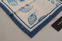 Load image into Gallery viewer, Dolce &amp; Gabbana Elegant Blue Silk Men&#39;s Square Scarf
