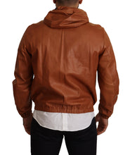 Load image into Gallery viewer, Dolce &amp; Gabbana Elegant Brown Leather Bomber Jacket
