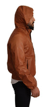Load image into Gallery viewer, Dolce &amp; Gabbana Elegant Brown Leather Bomber Jacket
