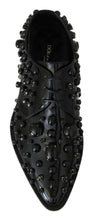 Load image into Gallery viewer, Dolce &amp; Gabbana Elegant Black Dress Shoes with Crystals
