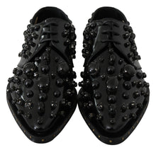 Load image into Gallery viewer, Dolce &amp; Gabbana Elegant Black Dress Shoes with Crystals
