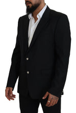 Load image into Gallery viewer, Dolce &amp; Gabbana Elegant Black Martini Wool Blazer
