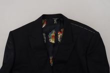 Load image into Gallery viewer, Dolce &amp; Gabbana Elegant Black Martini Wool Blazer
