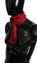 Load image into Gallery viewer, Dolce &amp; Gabbana Elegant Silk Men&#39;s Scarf in Black &amp; Red
