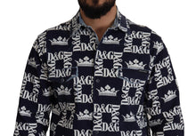 Load image into Gallery viewer, Dolce &amp; Gabbana Elegant Slim Fit Blue Crown Shirt
