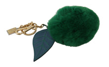 Load image into Gallery viewer, Dolce &amp; Gabbana Elegant Tricolor Fur Ball Keychain
