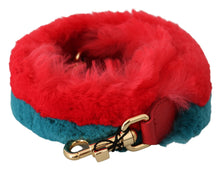 Load image into Gallery viewer, Dolce &amp; Gabbana Elegant Red Lapin Fur Shoulder Strap
