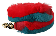 Load image into Gallery viewer, Dolce &amp; Gabbana Elegant Red Lapin Fur Shoulder Strap
