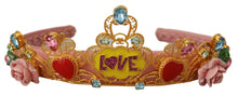 Load image into Gallery viewer, Dolce &amp; Gabbana Multicolor Crystal Embellished Diadem Headband
