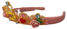 Load image into Gallery viewer, Dolce &amp; Gabbana Multicolor Crystal Embellished Diadem Headband
