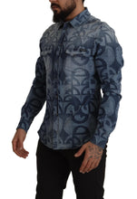 Load image into Gallery viewer, Dolce &amp; Gabbana Elegant Slim Fit Casual Blue Men&#39;s Shirt

