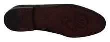 Load image into Gallery viewer, Dolce &amp; Gabbana Exquisite Black &amp; Burgundy Leather Slides
