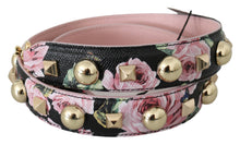 Load image into Gallery viewer, Dolce &amp; Gabbana Elegant Floral Leather Shoulder Strap
