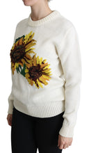 Load image into Gallery viewer, Dolce &amp; Gabbana Elegant Knitted Sunflower Sweater
