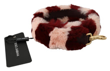 Load image into Gallery viewer, Dolce &amp; Gabbana Pink Red Lapin Fur Accessory Shoulder Strap
