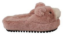 Load image into Gallery viewer, Dolce &amp; Gabbana Chic Pink Bear House Slippers by D&amp;G
