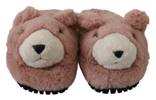 Load image into Gallery viewer, Dolce &amp; Gabbana Chic Pink Bear House Slippers by D&amp;G
