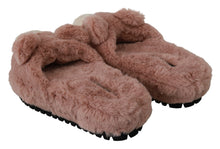 Load image into Gallery viewer, Dolce &amp; Gabbana Chic Pink Bear House Slippers by D&amp;G
