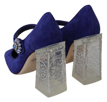 Load image into Gallery viewer, Dolce &amp; Gabbana Elegant Purple Suede Mary Janes Pumps
