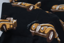 Load image into Gallery viewer, Dolce &amp; Gabbana Elegant Car Print Polo T-Shirt in Black
