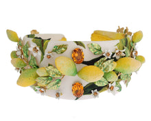 Load image into Gallery viewer, Dolce &amp; Gabbana Sicilian Lemon Crystal Diadem Tiara
