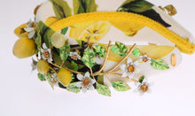 Load image into Gallery viewer, Dolce &amp; Gabbana Sicilian Lemon Crystal Diadem Tiara
