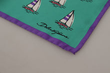 Load image into Gallery viewer, Dolce &amp; Gabbana Multicolor Printed DG Logo Square Handkerchief Scarf
