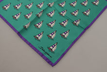 Load image into Gallery viewer, Dolce &amp; Gabbana Multicolor Printed DG Logo Square Handkerchief Scarf
