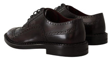 Load image into Gallery viewer, Dolce &amp; Gabbana Elegant Purple Leather Derby Formal Shoes
