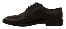 Load image into Gallery viewer, Dolce &amp; Gabbana Elegant Purple Leather Derby Formal Shoes
