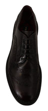 Load image into Gallery viewer, Dolce &amp; Gabbana Elegant Purple Leather Derby Formal Shoes
