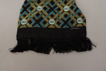 Load image into Gallery viewer, Dolce &amp; Gabbana Multicolor DG Logo Shawl Warm Neck Wrap Fringe Scarf
