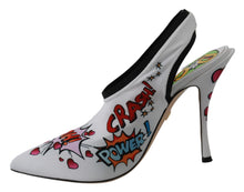 Load image into Gallery viewer, Dolce &amp; Gabbana White WOW Neoprene Stretch Pumps Shoes
