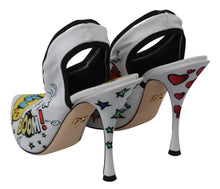 Load image into Gallery viewer, Dolce &amp; Gabbana White WOW Neoprene Stretch Pumps Shoes
