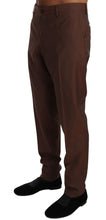 Load image into Gallery viewer, Dolce &amp; Gabbana Elegant Brown Wool-Silk Formal Pants
