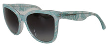 Load image into Gallery viewer, Dolce &amp; Gabbana Elegant Blue Lace Detail Sunglasses
