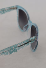 Load image into Gallery viewer, Dolce &amp; Gabbana Elegant Blue Lace Detail Sunglasses
