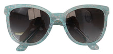 Load image into Gallery viewer, Dolce &amp; Gabbana Elegant Blue Lace Detail Sunglasses
