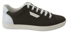 Load image into Gallery viewer, Dolce &amp; Gabbana Sleek White Leather Low Top Sneakers
