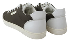 Load image into Gallery viewer, Dolce &amp; Gabbana Sleek White Leather Low Top Sneakers
