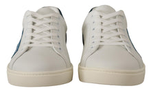 Load image into Gallery viewer, Dolce &amp; Gabbana Chic White Leather Low-Top Sneakers
