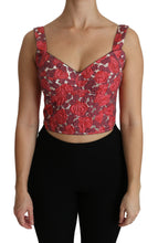Load image into Gallery viewer, Dolce &amp; Gabbana Elegant Floral Brocade Cropped Top
